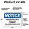 Signmission Video Surveillance No Illegal Dumping Violators OSHA Notice Sign, Vinyl Decal, 24in W x 18in L, 2PK OS-2PACK-NS-D-1824-L-18875 - alternate 3